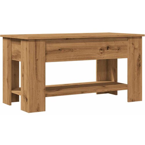 Maison Chic Klubska mizica - kavna mizica - Nizka mizica artisan hrast 101x49x52 cm inženirski les, (21755456) Cene