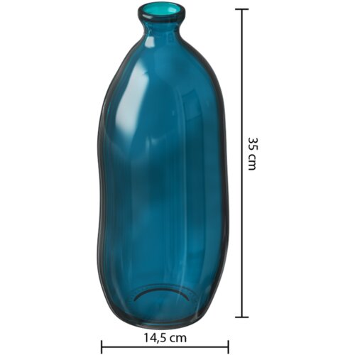 Atmosphera VAZA 14,5x35CM STAKLO PLAVA Slike