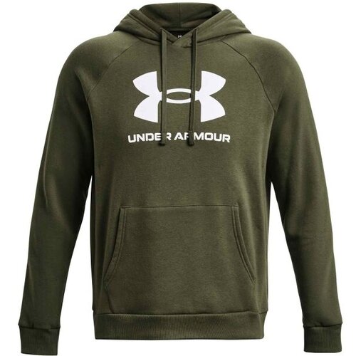 Under Armour UA Rival Fleece Logo HD Pulover Zelena Slike