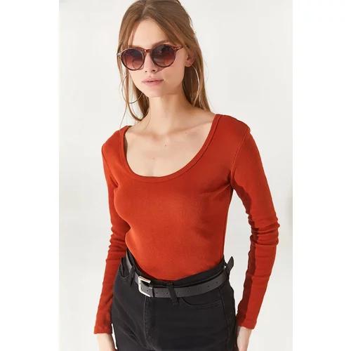 Olalook Blouse - Orange - Fitted