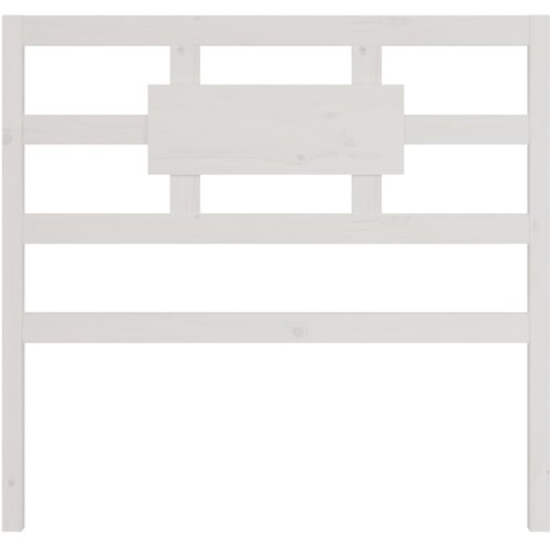 Maison Chic posteljno vzglavje - vzglavna omarica - nočna omarica belo 105,5x4x100 cm trdna borovina, (21706044) Slike
