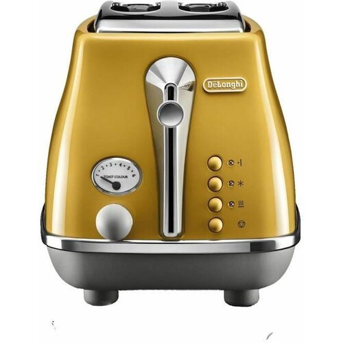 DeLonghi Toster ICONA CAPITALS iz nerjavečega jekla rumene barve, (5000118929) Cene