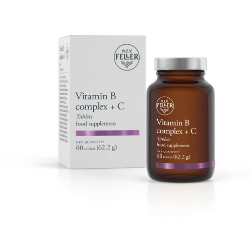 MEV FELLER feller vitamin b komplex + vitamin c, 60 tableta Slike