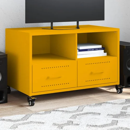 Furnova TV omarica gorčično rumena 68x39x43,5 cm jeklo, (21922850)