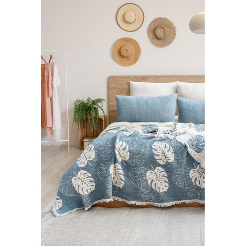 Lessentiel Maison set prekrivač i jastučnice forest, 240x260 cm, bež Cene
