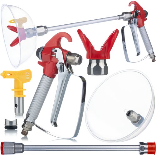 Rosfix Set Airless Brizgalna Naprava &ndash; Pi&scaron;tola, Osnova, 30 Cm Brizgalna Cev, &Scaron;oba 517 | Največ 3000 Psi, 1/4" Navoj, (5000211854) Cene