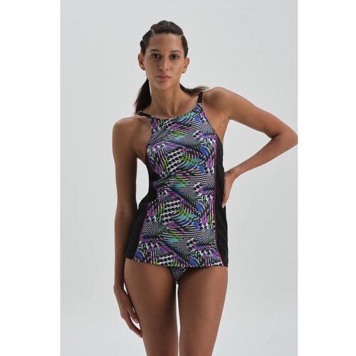 Dagi Sports Swimsuit - Black - Striped Cene