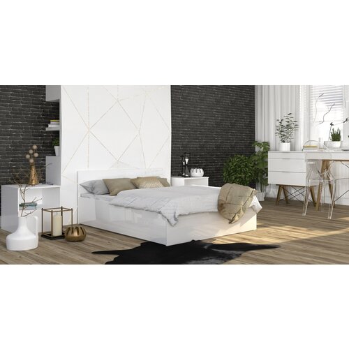 AJK Meble krevet sa spremnikom Panama plus - 160x200 cm bijela Slike