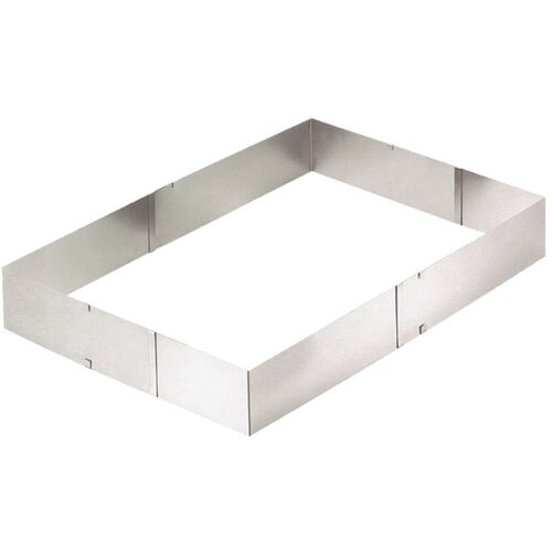 Eva Raztegljiv pravokoten obroč za pecivo h6cm / inox, (20457141) Cene