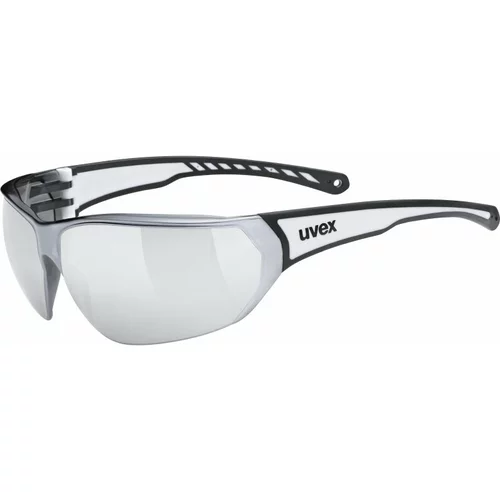 Uvex Sportstyle 204 Black White/Silver Mirrored