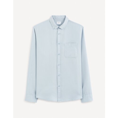 Celio Regular Gacocel lyocell shirt - Men's Cene