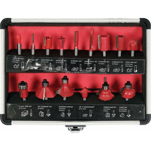 Shumee YT-68007 router bit Bit set 15 pc(s) Slike