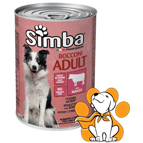 Simba dog Chunks With Beef 415g, Hrana Sa Komadićima Govedine U Sosu Slike