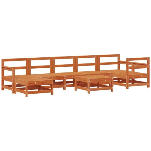  Set lounge namje&amp;scaron;taja za vrt 8 pcs Vo&amp;scaron;tanosmeđa Slike