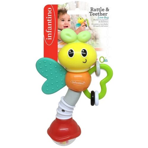 Infantino infantino&amp;reg; ropotuljica z grizalom love bug Slike