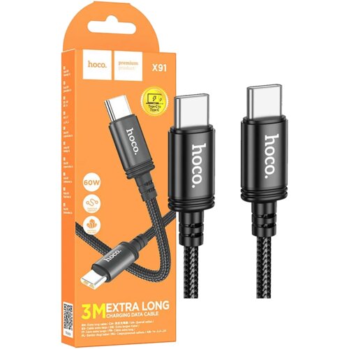 hoco. USB-C kabl X91 Radiance, 60W, 3m, Crni Cijene