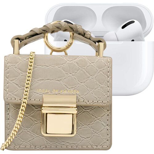 Oem IDEAL OF SWEDEN, Mini torbica za AirPods Any Generation Model Cleo z nastavljivim ramenskim trakom, Bež, (5000227534) Cene