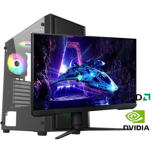  Gaming računar AMD Ryzen 5 9600X, 16GB, 512GB, RTX 3050 8GB i Monitor Samsung Odyssey G3 LS32DG302EUXEN Cijene