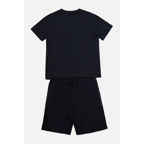 Trendyol Navy Blue Men's Regular Fit Pajamas Set Slike