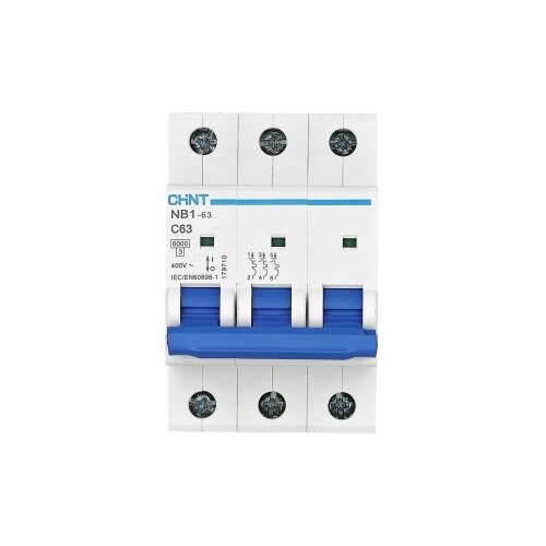 Chint 179710 NB1-63 3P C63 6kA DB zaštitna sklopka za vodove 3-polni 63 A 240 V, 415 V Cijene