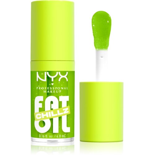 NYX Professional Makeup Fat Oil Chillz olje za ustnice s hladilnim učinkom odtenek 4.8 ml Slike