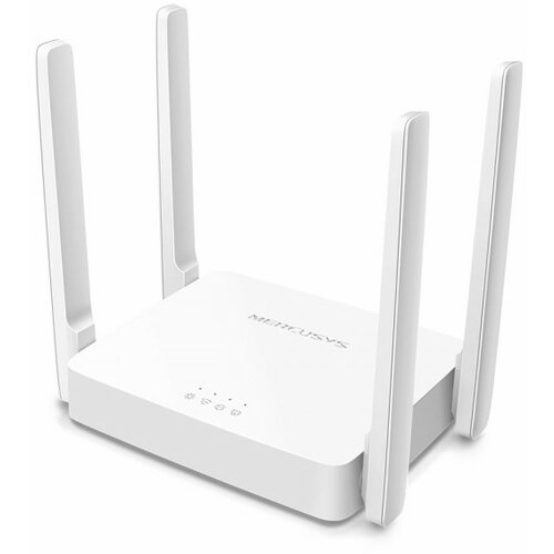 Mercusys AC10 AC1200Mb/s dual band WiFi ruter 2.4 & 5GHz – Ethernet 10/100Mb/s 2 LAN + 1 WAN, Router / AP / Range Extender mode, WPS dugme, roditeljska kontrola, 4 MU-MIMO antene, beamforming, ISP preset Slike