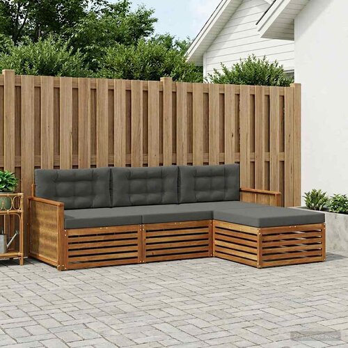  Set vanjskih sofa Prirodna i antracit 249 x 162,5 x 73 cm Cene