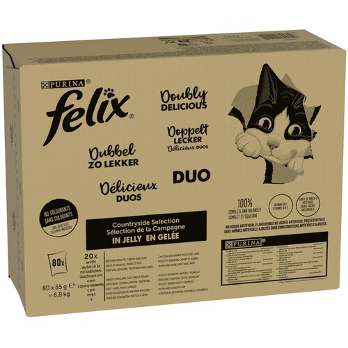Felix Jumbo pakiranje "So gut wie es aussieht" vrećice 80 x 85 g - Doppelt Lecker - izbor sa sela Cijene