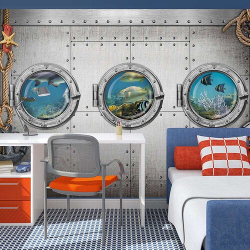  Samoljepljiva foto tapeta - Portholes 98x70 Slike