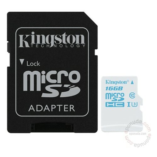 Kingston MicroSDHC 16GB SDCAC/16GB memorijska kartica Slike