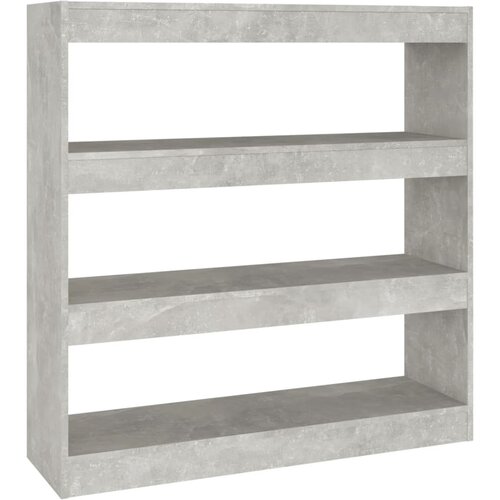 Maison Chic Knjižna omara - Knjižni regal betonsko siva 100x30x103 cm, (21723458) Slike