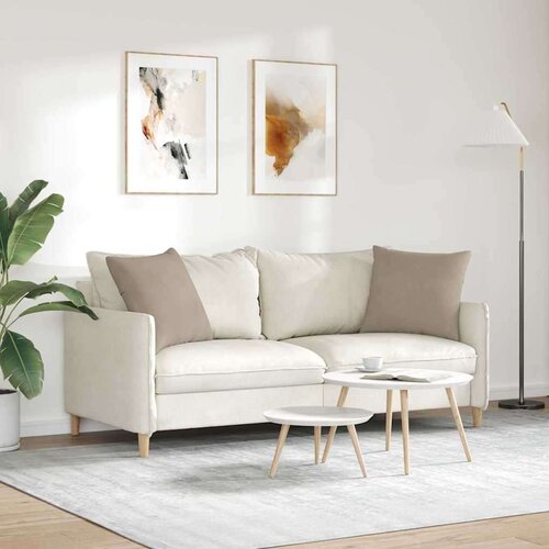 VidaXL jastučići za sofu 2 pcs sivo-smeđa 50 x 50 cm tkanina Slike