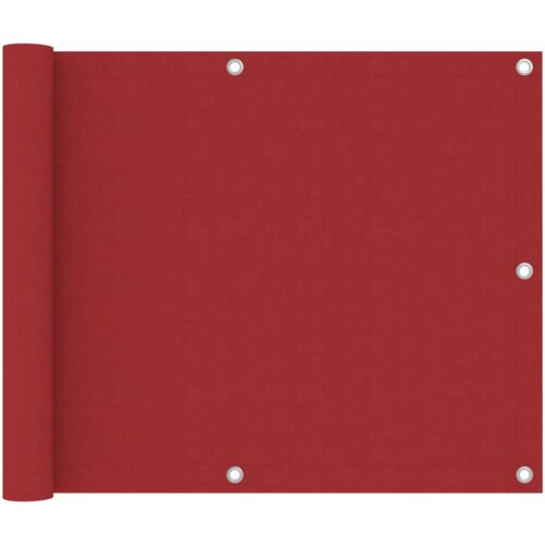 vidaXL Balkonsko platno rdeče 75x300 cm oksford blago Cene