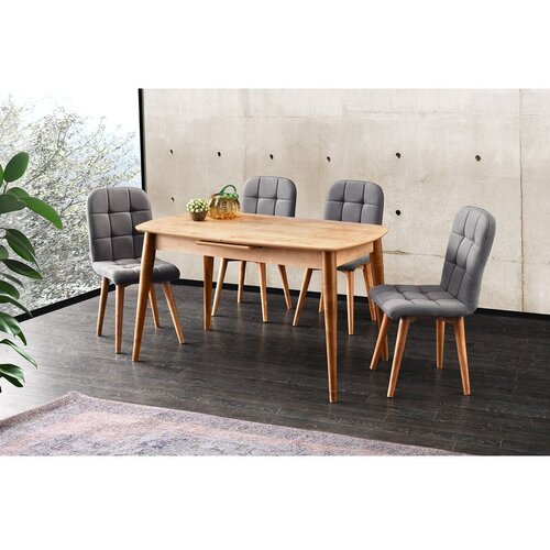 Hanah home Retro 1192 Trpezarijski sto, smeđa Cene