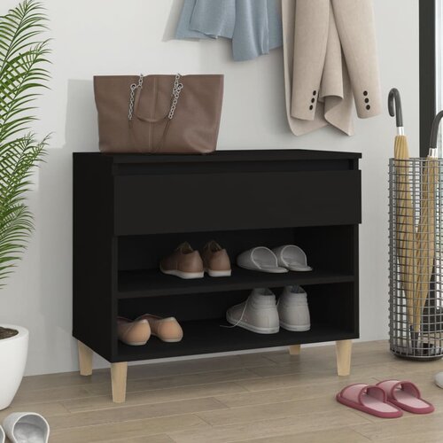 vidaXL Ormarić za cipele crni 70 x 36 x 60 cm od konstruiranog drva Cijene