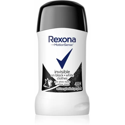 Rexona Invisible on Black + White Clothes čvrsti antiperspirant 48h 40 ml