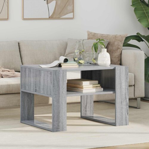  Kava Stol Siva Sonoma 66 x 53 x 45 cm Konstruirano drvo Cene