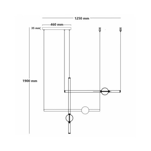 Vesta 608 VISILICA 58W 3000K MESING Cene