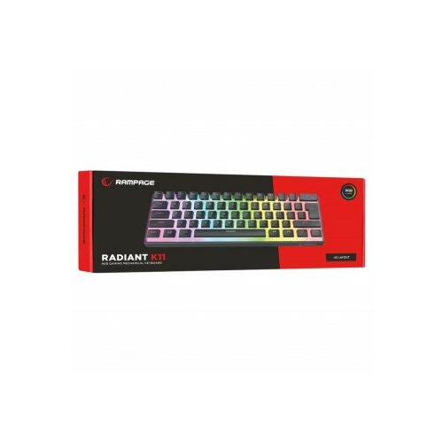 Rampage radiant K11 red switch us white gaming tastatura Slike