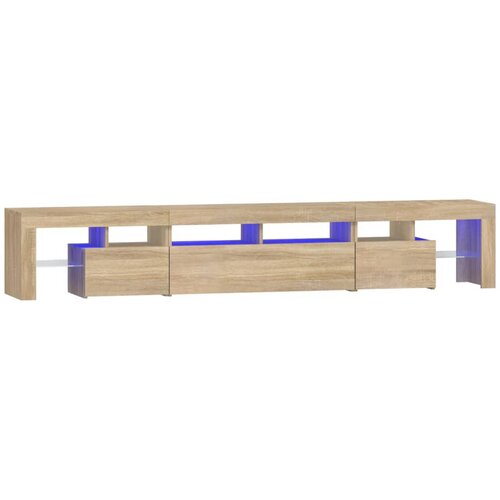  ormarić s LED svjetlima boja hrasta sonome 230x36,5x40 cm Slike