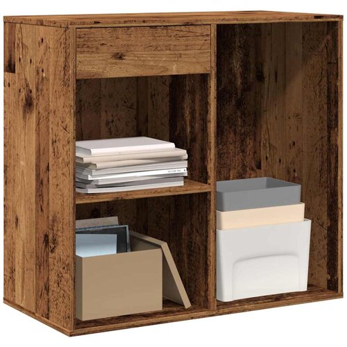 vidaXL Kozmetična omarica Old Wood 80x40x75 cm Inženirski les Cene