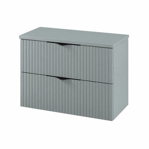 Cersanit Tirso Set 80cm Plava (Ormarić sa fiokama + Radna ploča) Slike
