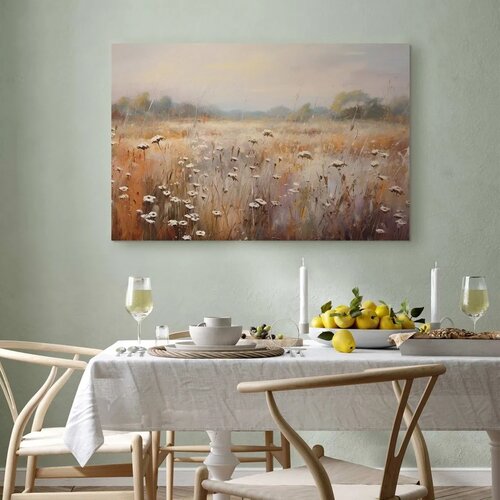  Slika - Impressionist meadow &ndash; field landscape in a pastel colour palette 60x40 Cijene