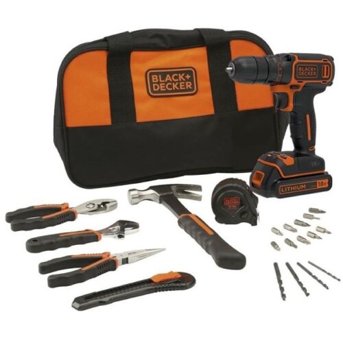 Black & Decker BLACK&DECKER BDCDC18HTSA-QW Acu Šrafilica SET Cene