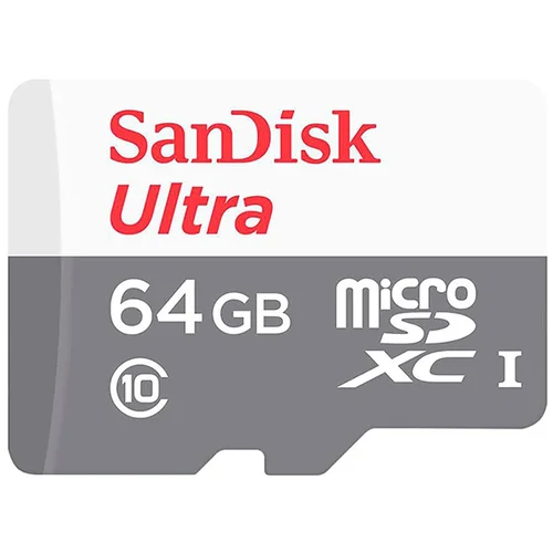 Micro SD SanDisk SDXC 64GB Ultra 100MB/Class 10/UHS-I SDSQUNR-064G-GN3MN