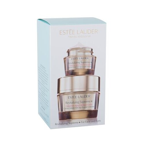 Est&amp;eacute;e Lauder Revitalizing Supreme+ Global Anti-Aging Power Soft Creme darilni set dnevna krema za obraz 50 ml + krema za področje okoli oči Revitalizing Supreme+ 15 ml za ženske Slike