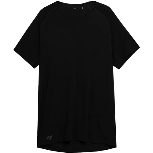 4f Tehnička sportska majica antracit siva / crna