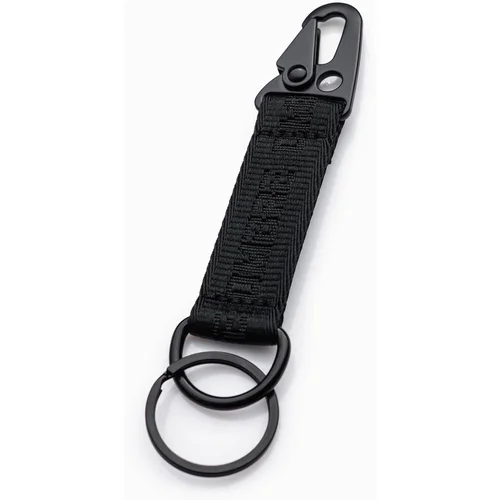 Ombre Men's key ring with snap hook - black