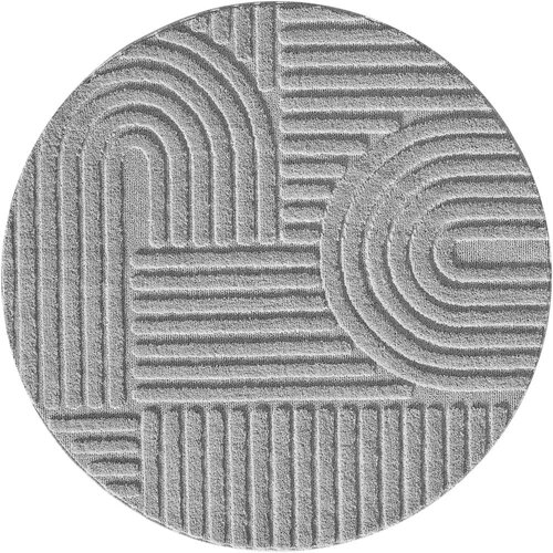 Ayyildiz Carpets Svetlo siva okrogla preproga &amp;oslash; 200 cm Art &amp;ndash; Slike