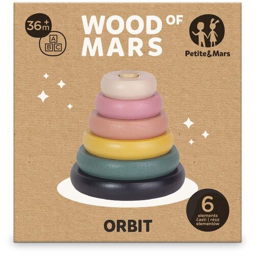 Petite&amp;amp;Mars Leseni obročki Orbit 36 m+ Aurora Pink Slike